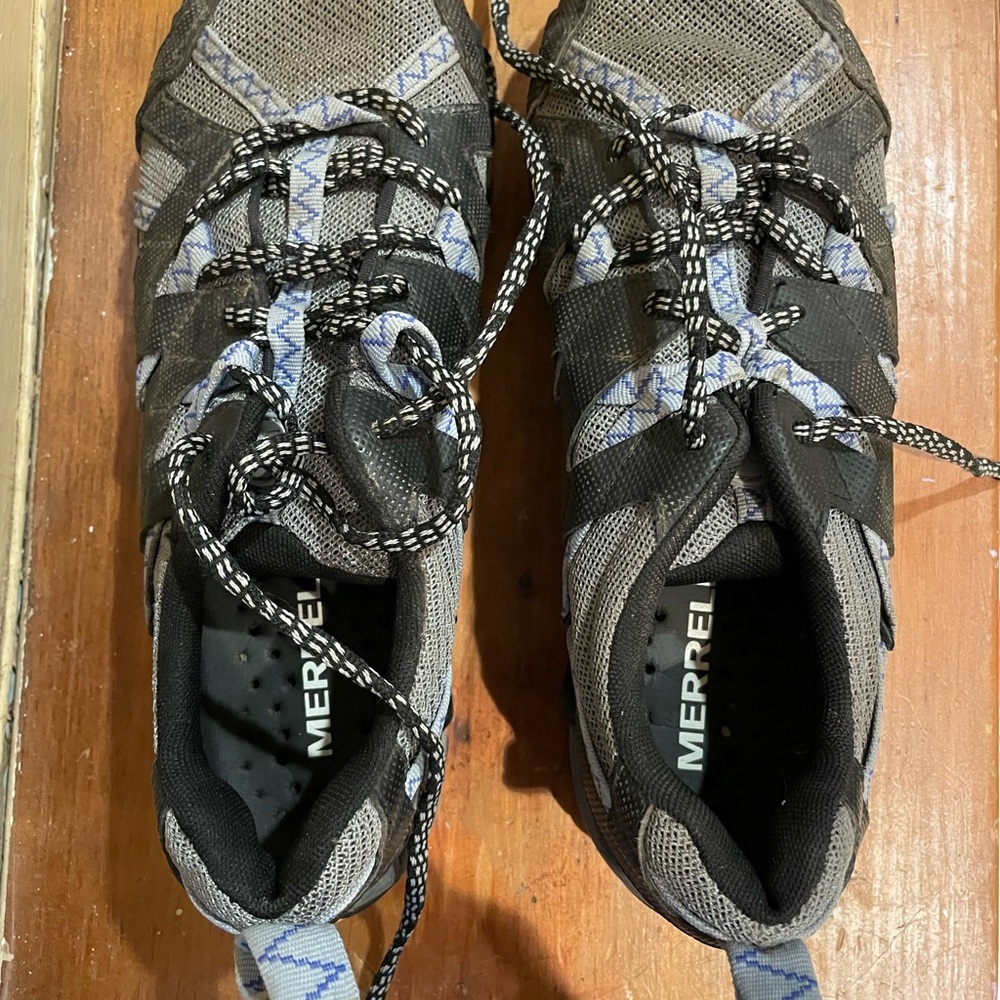 Merrell Blue and Grey Outdoor Shoes